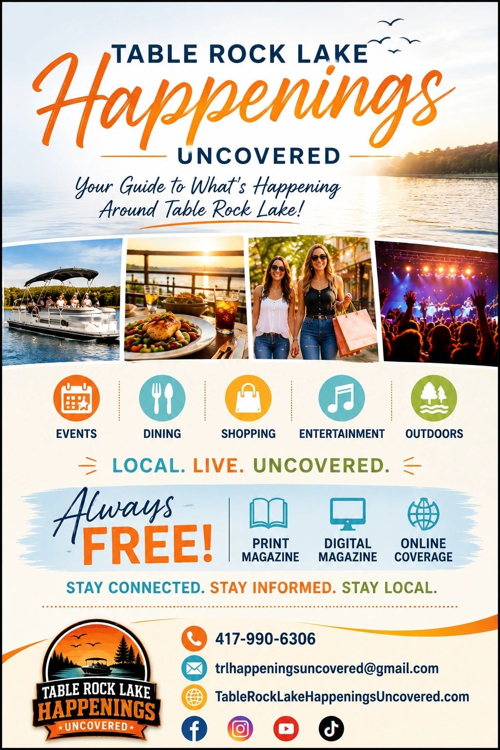 Table Rock Lake Happenings Uncovered guide advertisement