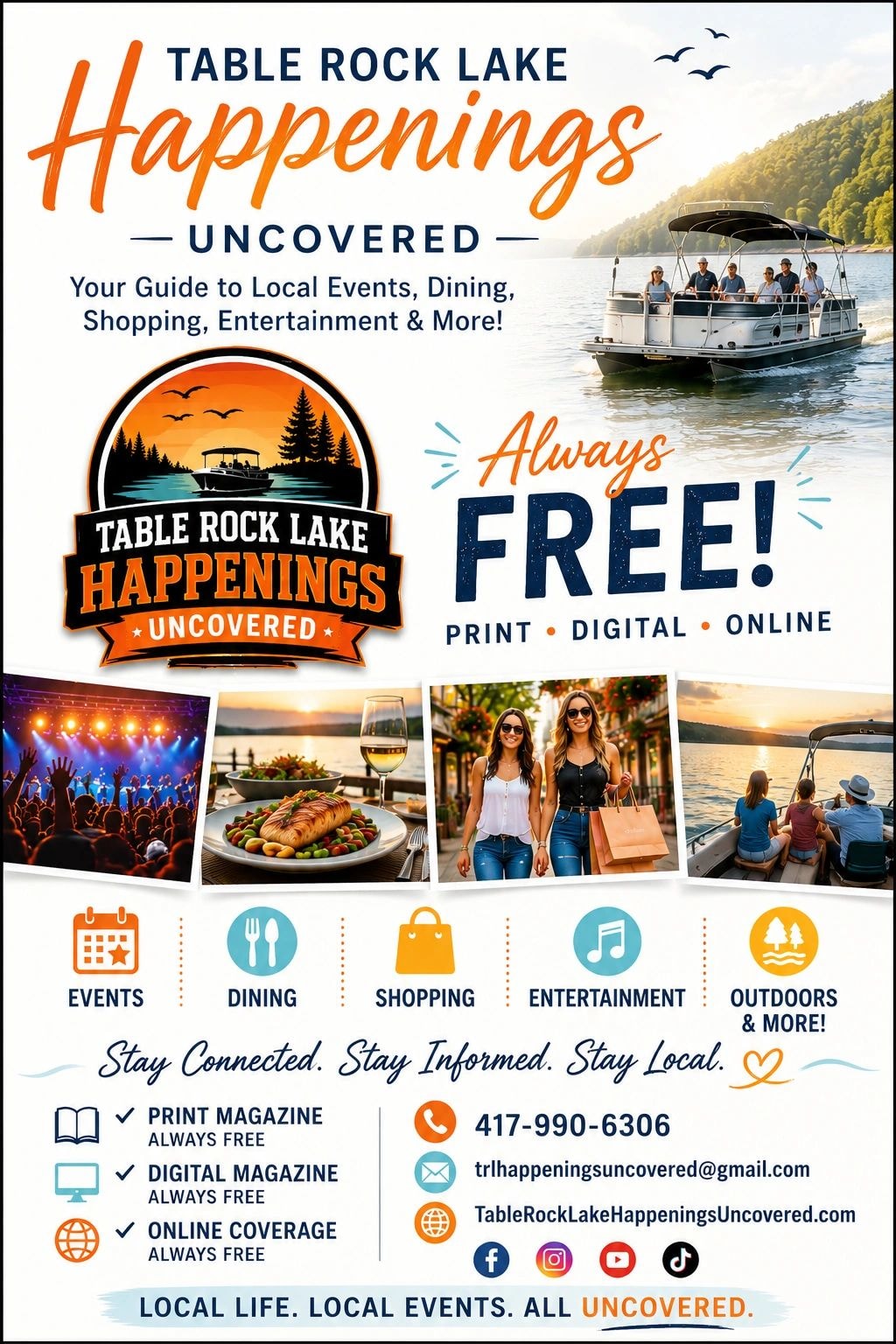 Table Rock Lake Happenings magazine advertisement